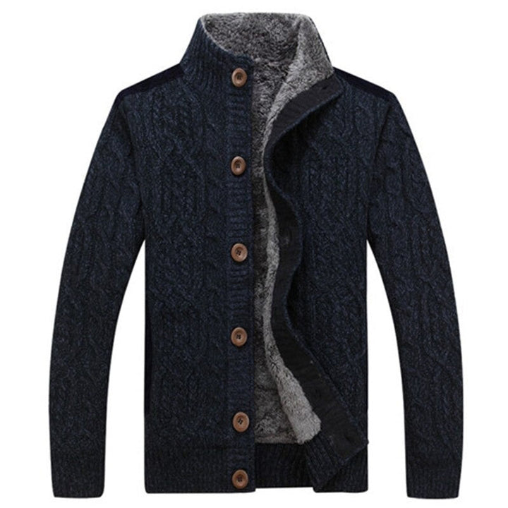 Harry - Knitted Cardigan with Plush Lining