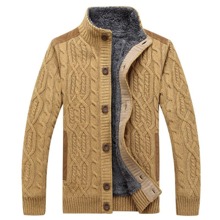 Harry - Knitted Cardigan with Plush Lining