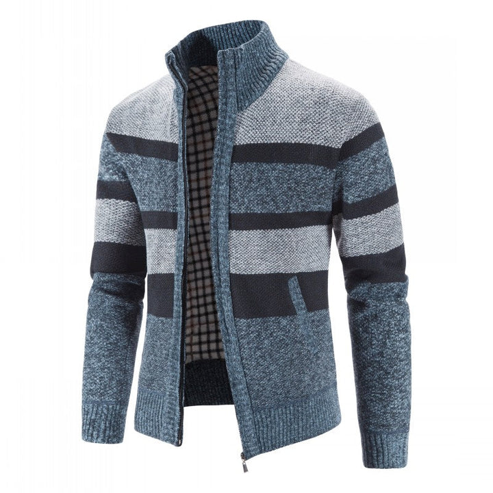 Harold | Cable Knit Zipper Cardigan