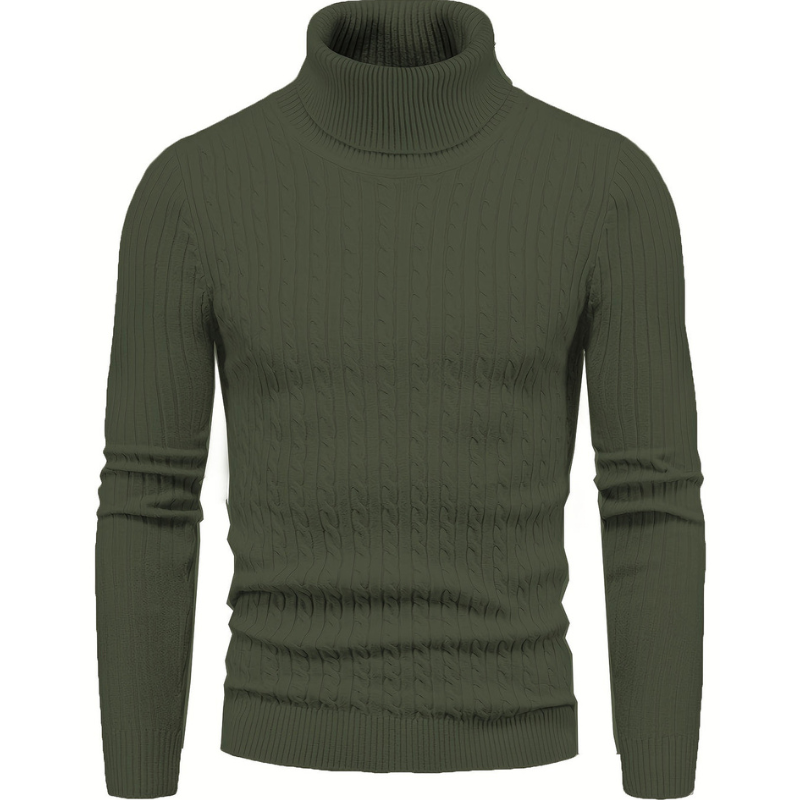 Graham | Classic Cable Knit Turtleneck