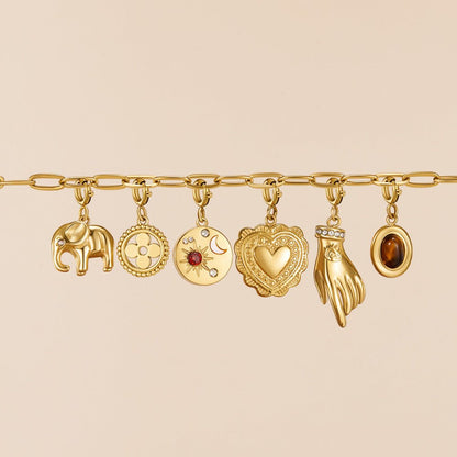 Gold Elephant Charm