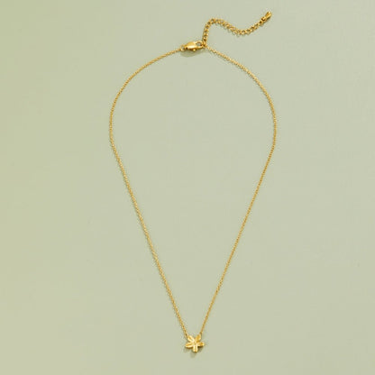 Golden Blossom Pendant Necklace