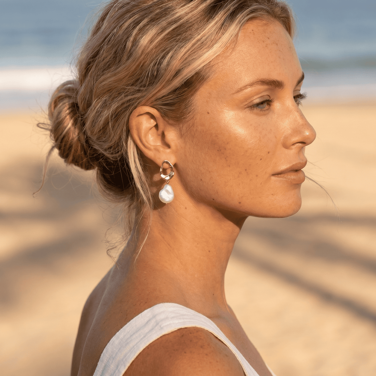 Coastal Pearl Earrings