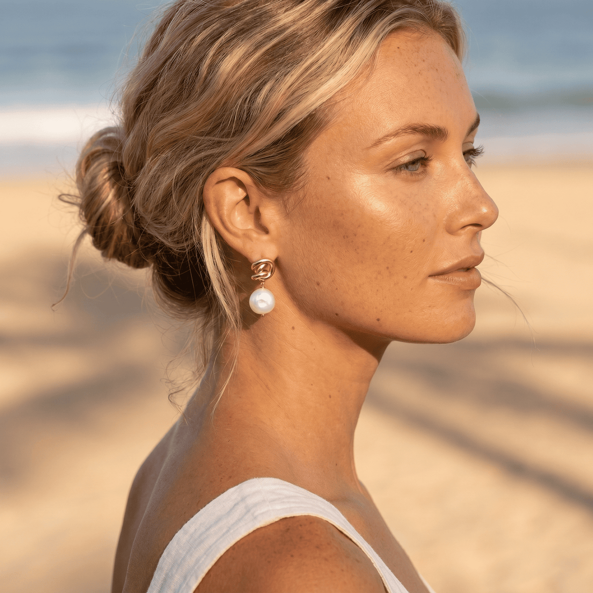 Pearl Knot Earrings