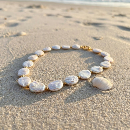 Baroque Coin Pearl Necklace