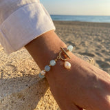 Coastal Blue Pearl Bracelet
