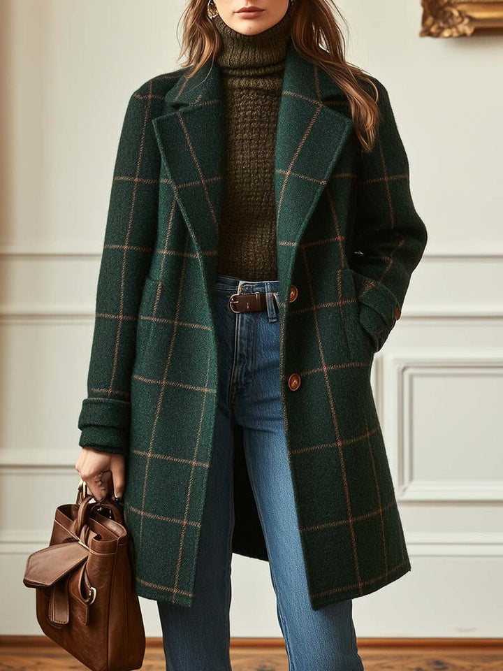 The Elowen Retro Tweed Coat