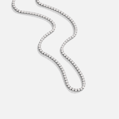 Cordelia Silver Crystal Necklace