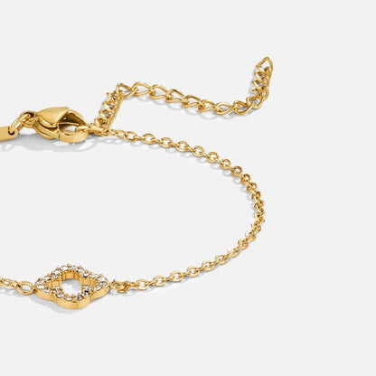Luxe Crystal Clover Bracelet