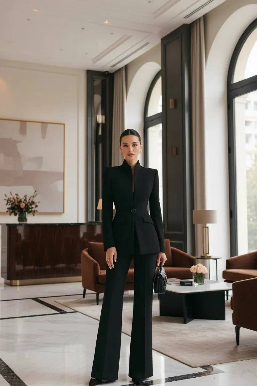 NORA | Blazer a palazzo kalhoty