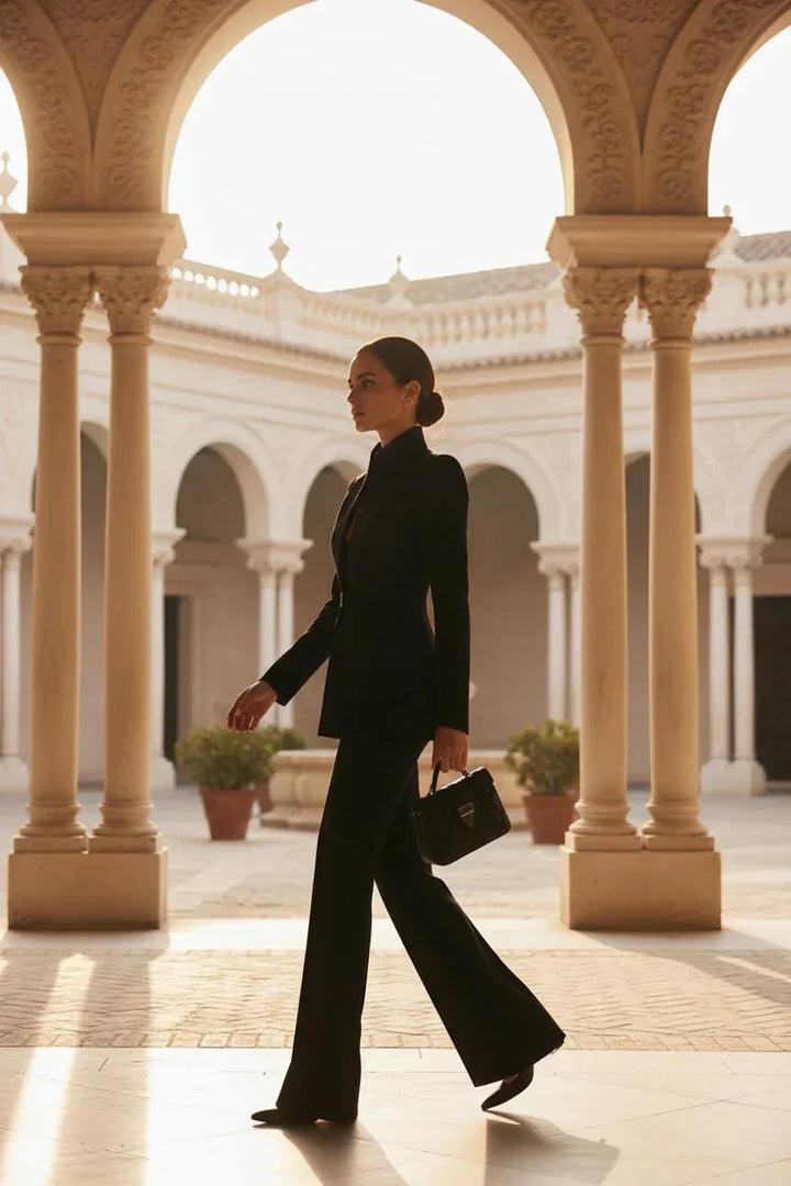 NORA | Blazer a palazzo kalhoty