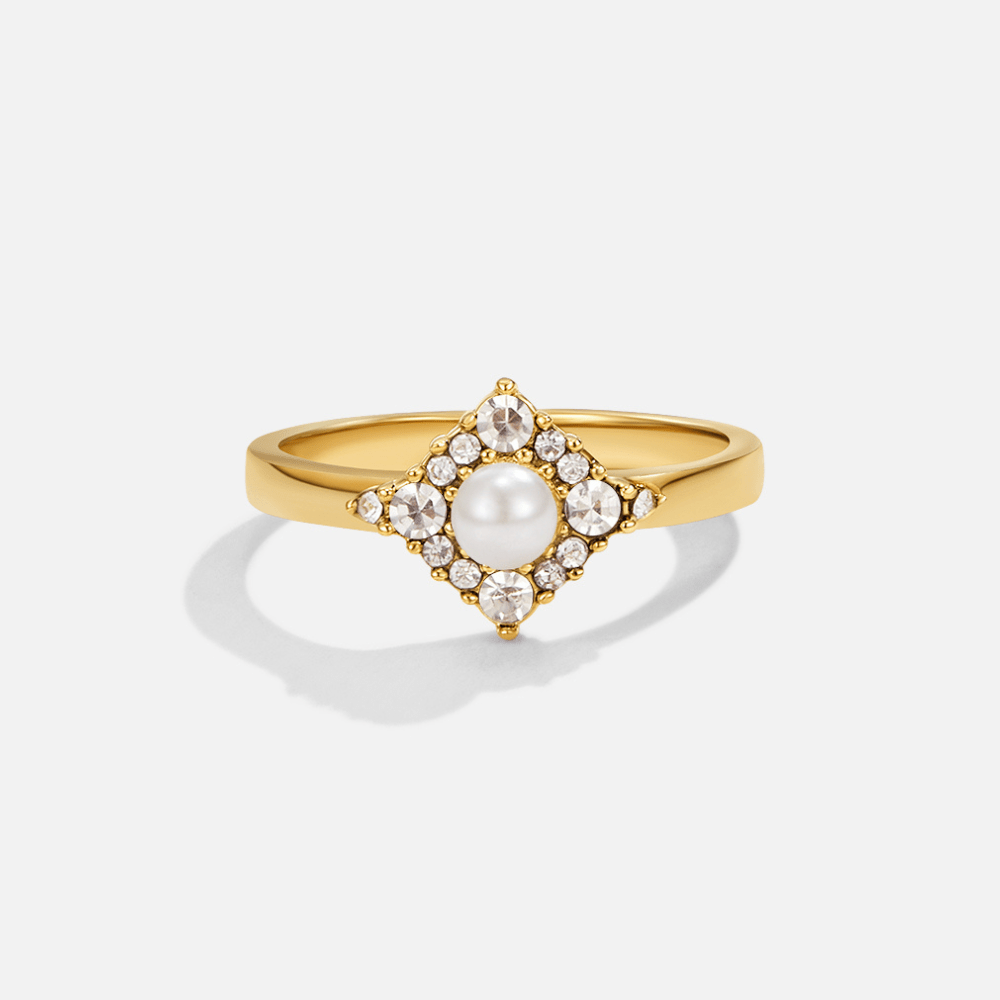 Pearl & Crystal Eternity Ring