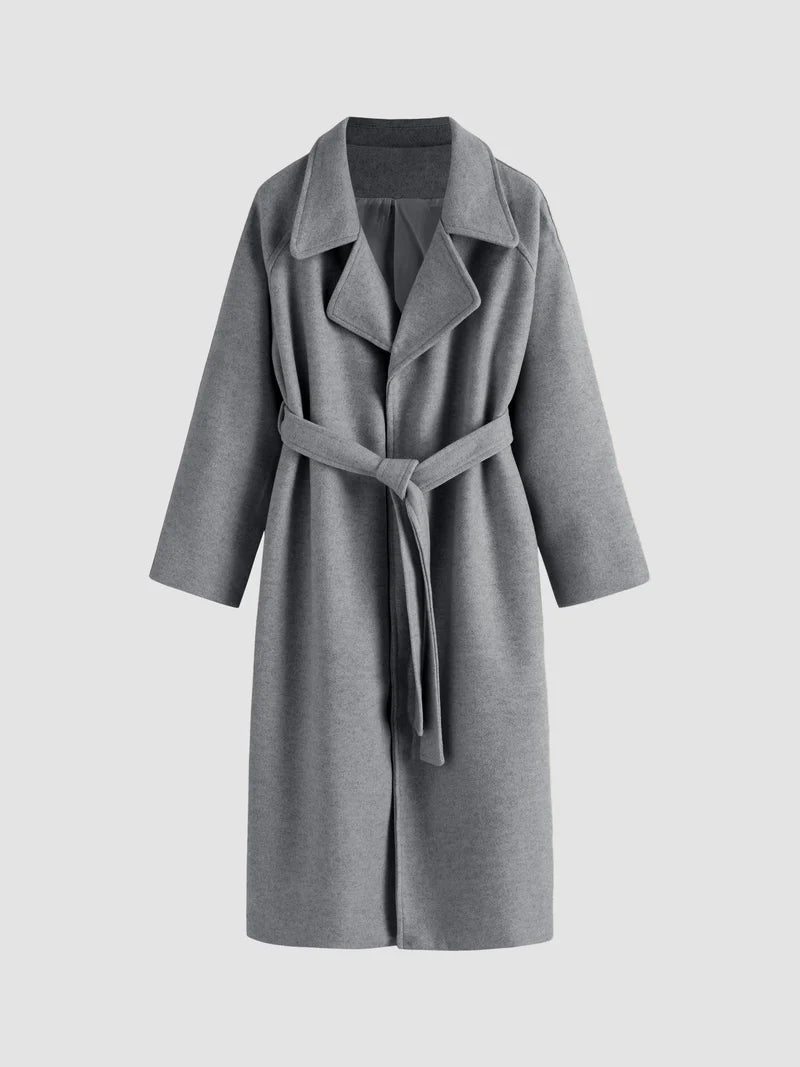 Talitha - Elegant Longline Wool Coat