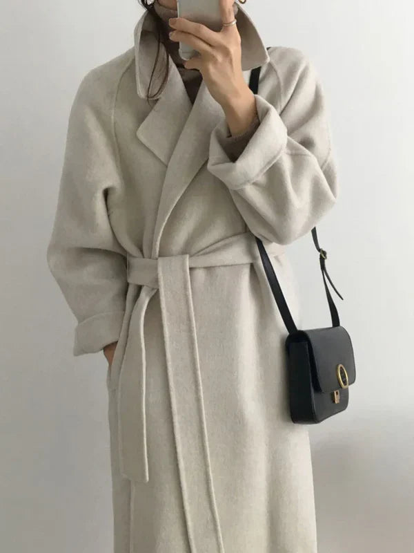 Talitha - Elegant Longline Wool Coat