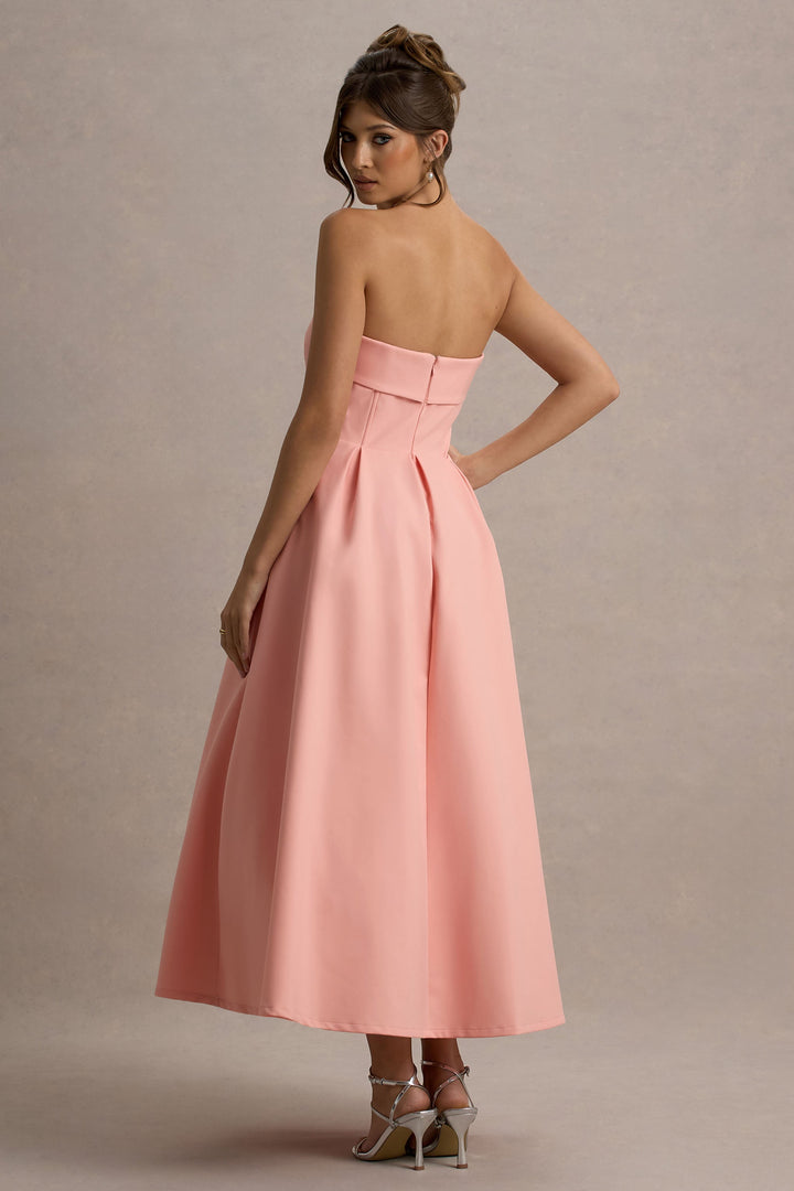 ANNE | Elegantní midi šaty s odhalenými rameny