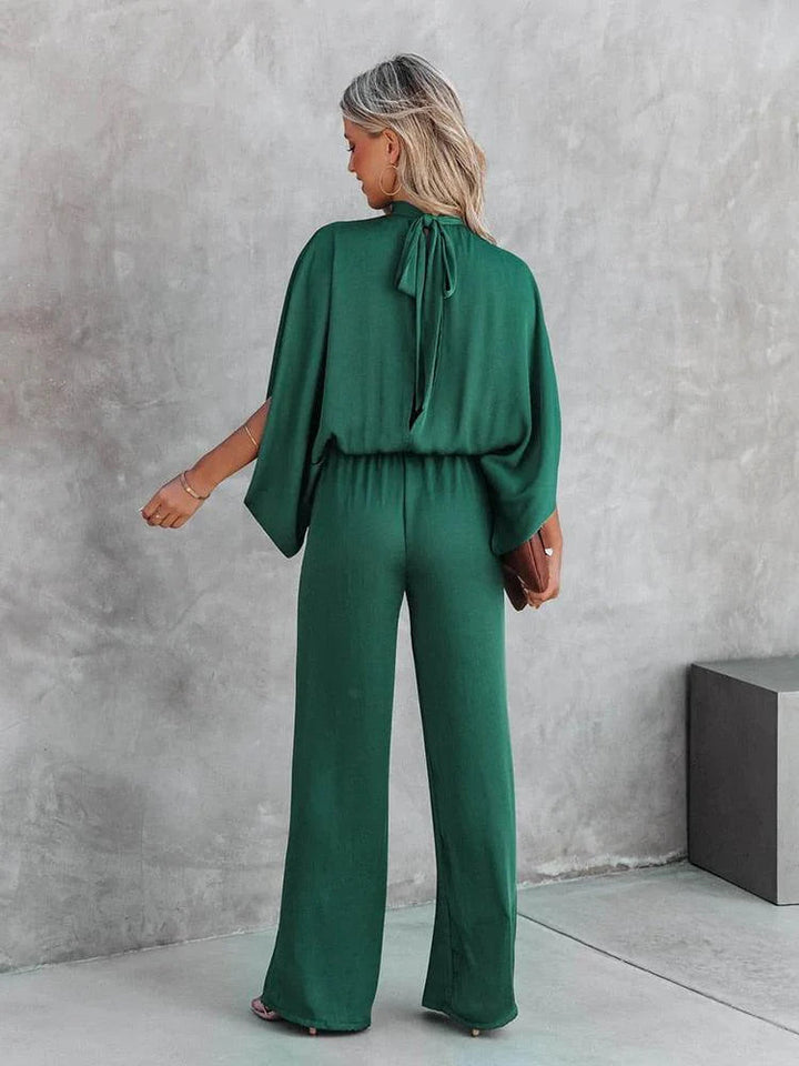 Claudia - Cape-Sleeve Jumpsuit