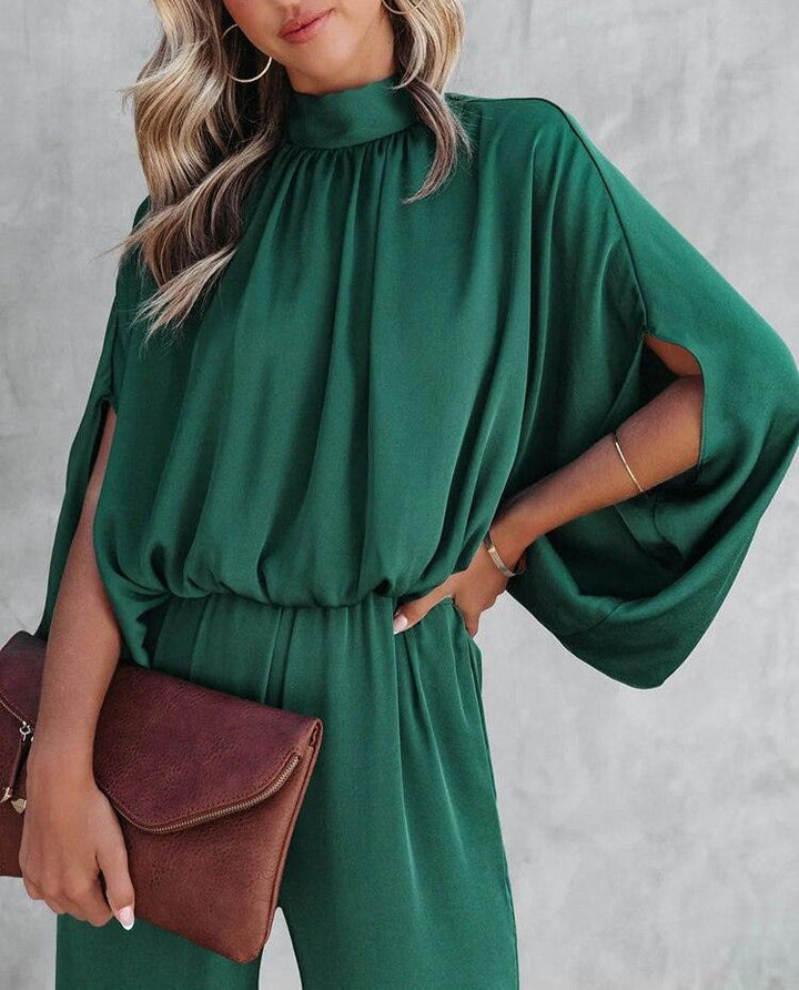 Claudia - Cape-Sleeve Jumpsuit